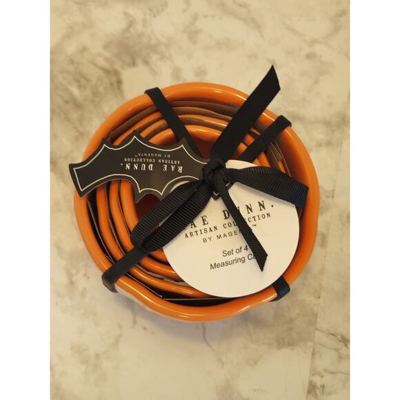Rae Dunn Halloween Pumpkin Measuring Cups Orange Jack O Lanterns 2024 NEW - Picture 3 of 10